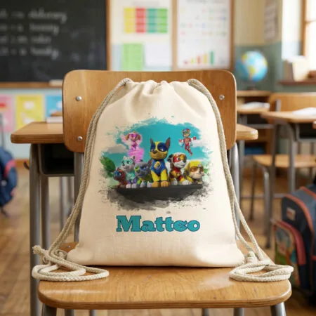 rucsac personalizat paw patrol cu nume