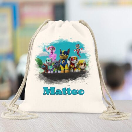 rucsac personalizat paw patrol cu nume