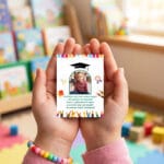 set 2 magneți personalizați – absolvire grădiniță – poză și mesaj