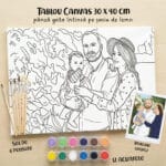 set pictură personalizată pe pânză canvas