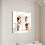 tablou canvas pătrat Începutul unei noi povești – colaj 4 poze materniate