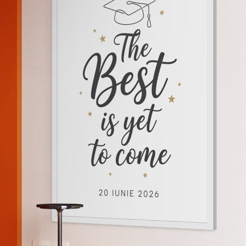 tablou decorativ absolvire data mesaj the best 2