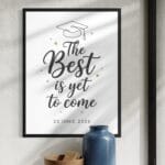 tablou decorativ absolvire data mesaj the best 3