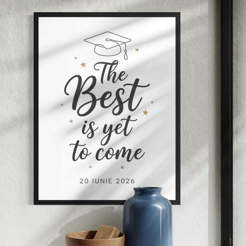 tablou decorativ absolvire data mesaj the best 3