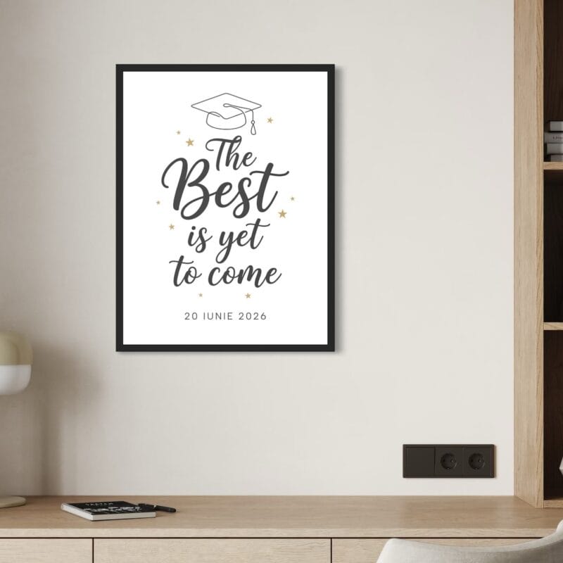 tablou decorativ absolvire data mesaj the best 4