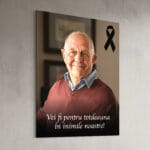 tablou memorial personalizat – omagiul de suflet cu poză și mesaj de neuitat