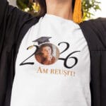 tricou personalizat absolvire — am reușit 2026
