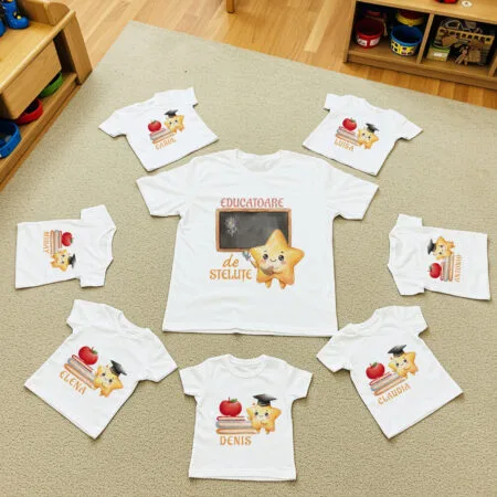 set tricouri personalizate cu nume — absolvire grupa steluțelor