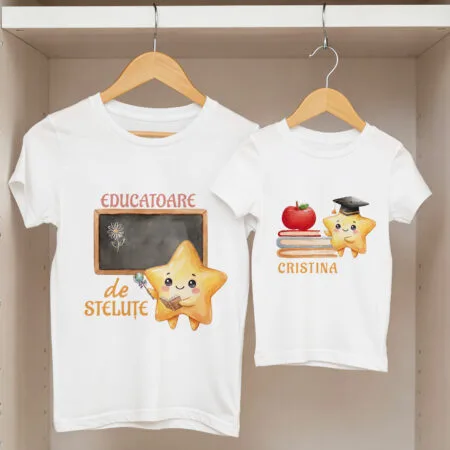 set tricouri personalizate cu nume — absolvire grupa steluțelor