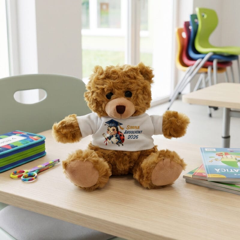 ursuleț personalizat absolvent 2026 cu nume și grupă