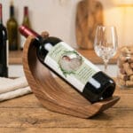vin personalizat cu poză și mesaj la mulți ani florin – design elegant cu frunze