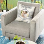 pernă personalizată cu poză — cadou tata, copacul vieții
