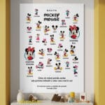 tablou canvas personalizat grădiniță grupa mickey — copii și educatoare