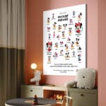 tablou canvas personalizat grădiniță grupa mickey — copii și educatoare