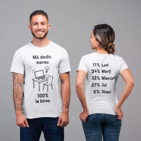 tricou personalizat cu mesaj — amuzant pentru birou