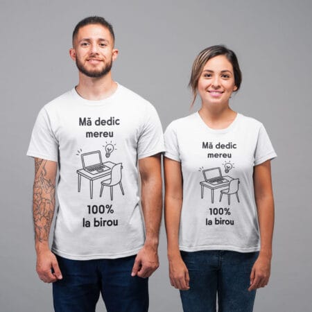 tricou personalizat cu mesaj — amuzant pentru birou