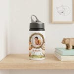 bidon personalizat cu poză și nume — veveriță și arici