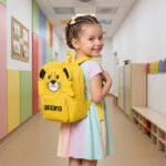 ghiozdan de copii personalizat cu nume — leu