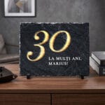placă ardezie personalizată cu nume — aniversare 30 de ani pentru el