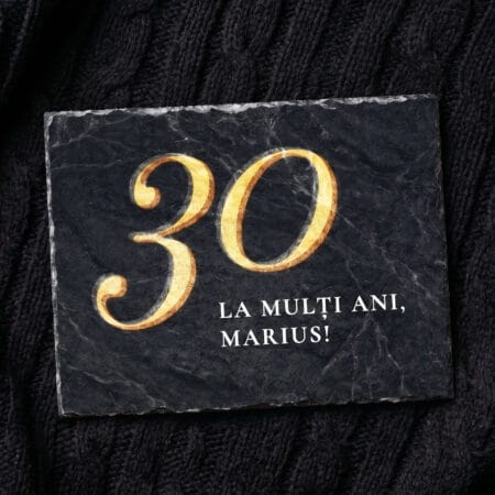 placă ardezie personalizată cu nume — aniversare 30 de ani pentru el