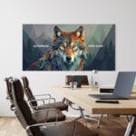 tablou canvas personalizat cu mesaj — lup motivațional