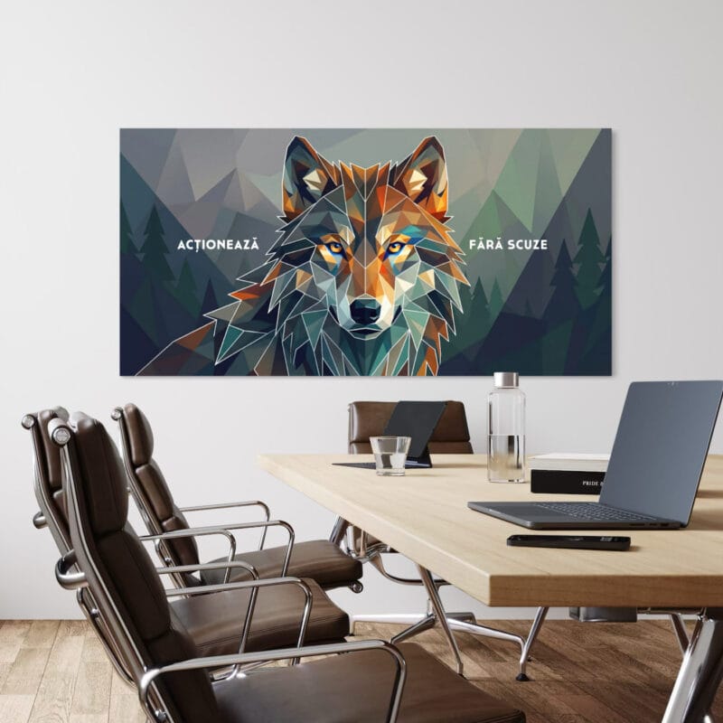tablou canvas personalizat cu mesaj — lup motivațional
