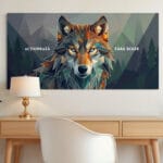 tablou canvas personalizat cu mesaj — lup motivațional