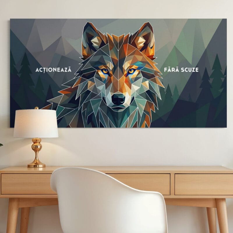 tablou canvas personalizat cu mesaj — lup motivațional