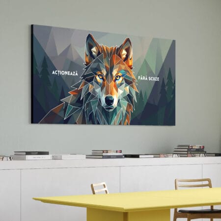 tablou canvas personalizat cu mesaj — lup motivațional