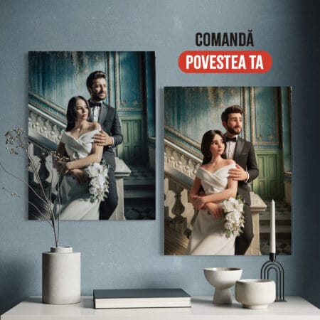 tablou canvas personalizat din poză — stil desen animat 3d