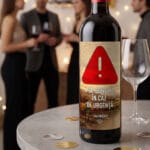 vin personalizat cu mesaj amuzant — În caz de urgență