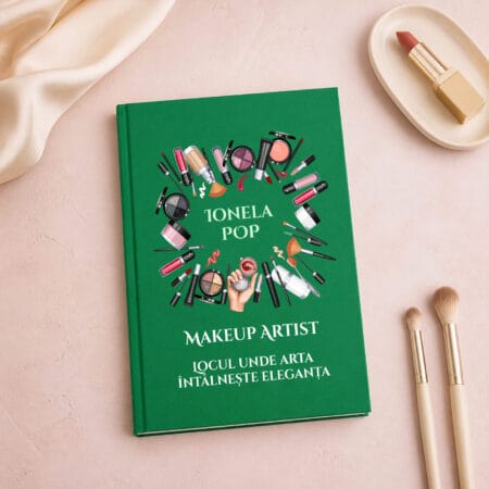 agendă personalizată cu nume și mesaj — makeup artist