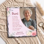 placă ardezie personalizată cu poză și mesaj — cadou bunica placă ardezie personalizată cu poză și mesaj — cadou bunica