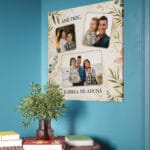 tablou canvas personalizat cu 3 poze — anii trec, iubirea ne adună