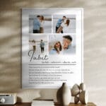 tablou personalizat definiția iubitului — cadou iubit cu 4 poze