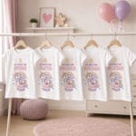 tricou aniversar personalizat cu nume și vârstă — unicorn