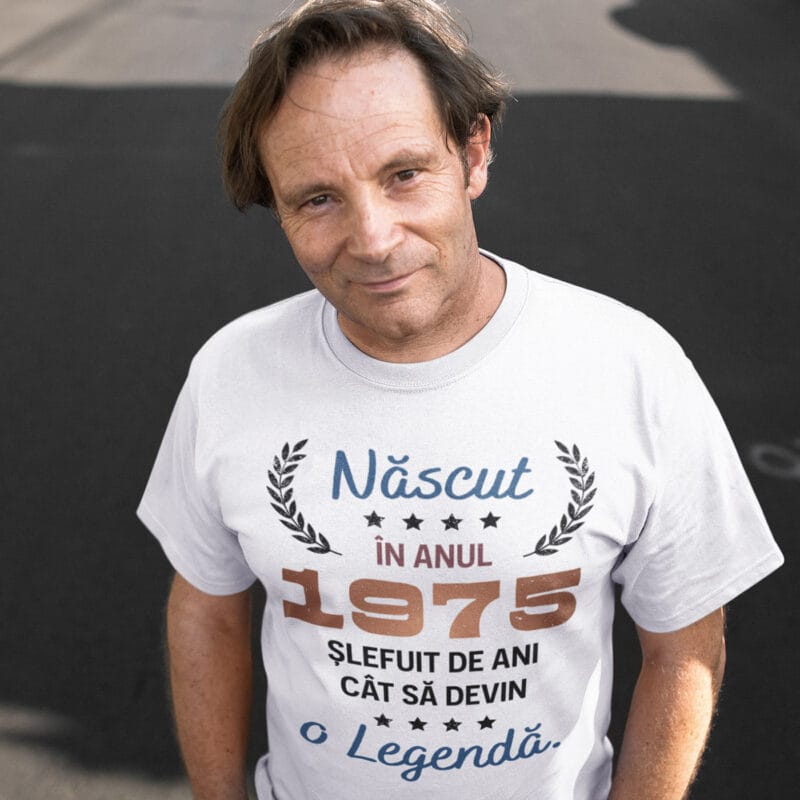 tricou personalizat cu anul nașterii — legendă pentru el