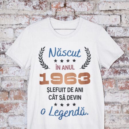 tricou personalizat cu anul nașterii — legendă pentru el