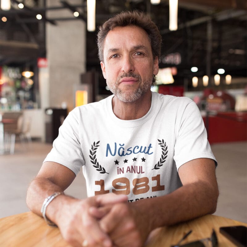 tricou personalizat cu anul nașterii — legendă pentru el