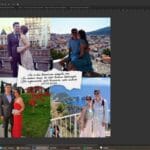 placă ardezie pătrată personalizată cu 3 poze — cadou tata