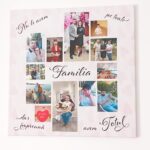 tablou canvas personalizat nu le avem pe toate — colaj familie mesaj