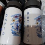 bidon de aluminiu personalizat cu nume — fotbalistul preferat