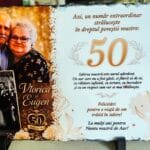 placă ardezie personalizată — cadou nunta de aur 50 ani
