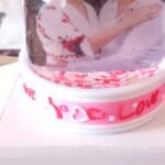 glob cu led și inimioare personalizat