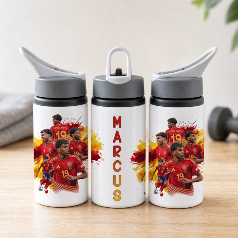 bidon de aluminiu personalizat cu nume — fotbalistul preferat bidon de aluminiu personalizat cu nume — fotbalistul preferat