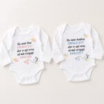 body bebe personalizat cu nume și mesaj — cerere nași de botez