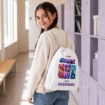 rucsac personalizat cu nume — huntrix pentru fete