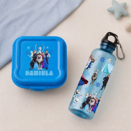 set caserolă și bidon personalizat cu nume — frozen