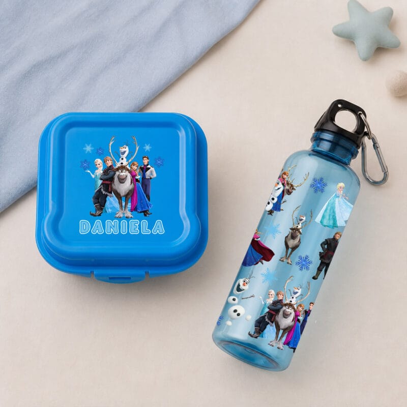 set caserolă și bidon personalizat cu nume — frozen