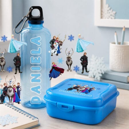 set caserolă și bidon personalizat cu nume — frozen